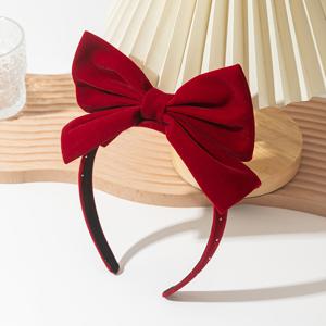 TEMU 1개 캐주얼하고 우아한 귀여운 리본 머리띠, 축제 및 일상복에 적합