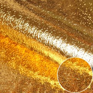 TEMU 골든 알루미늄 호일 주방 백스플래시 - 자체 접착, 방수 및 내열성 벽 스티커 DIY용, 쉬운 청소, 매트 & 광택 마감 옵션