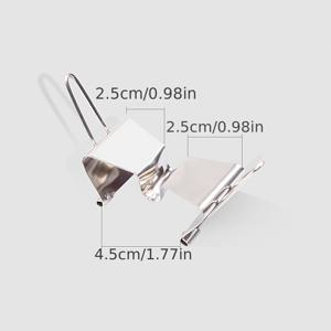 TEMU 1개 스테인리스 스틸 젖은 캔버스 캐리어 클립 미술용품