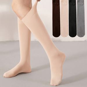 TEMU 여성용 캐주얼 단색 미드 카프 따뜻한 양말, 대학 아티스틱 스타일