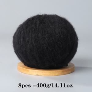 TEMU 8개-400g/14.11oz 총 모헤어 원사, 크로셰 뜨개질 및 니팅 스웨터, 스카프 및 숄용, DIY 애완동물 장난감 및 DIY 공예용 부드럽고 편안한 피부 친화적인 봄과 여름 크로셰 원사