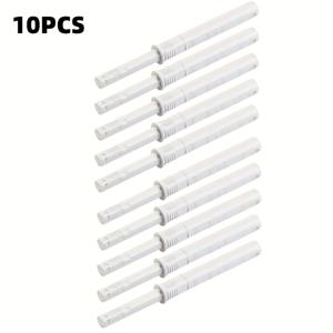 TEMU 10개 숨김형 푸시 서랍 팝업, 일치하는 나사 및 고무 스토퍼 포함, 1cm/0.4인치. 숨김형 내장 가구 문 오프너, 패치