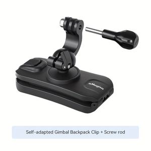 TEMU Insta360, DJI, Gopro Hero, Akaso, Brave, Campark 카메라에 적합한 범용 백팩 마운트. Gopro Hero, Osmo Action 6, 5 Pro, 4, 3, 360, Pocket 3, Nano, Insta360 X5, 2, Ace Pro, Go 3, Go 3S와 같은 모델과 호환됩니다.