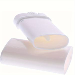 TEMU 50개 공백 리필형 데오드란트 튜브 세트, 각 15G, 흰색 타원형 디자인. 립밤 또는 자외선차단제 충전에 적합한 플라스틱 PP 용기입니다.