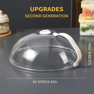 TEMU 1개 음식 덮개, 전자레인지 가열용 뚜껑, 뜨거운 요리용 스크린 보호대, 기름과 튀김 방지망, 신선도 보존 커버, 주방용품