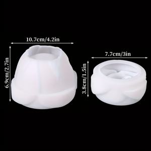 TEMU 레진 캐스팅 몰드 LEQU 고품질 2개입 장미 레진 몰드 세트, 에폭시 레진 캐스팅 DIY 쥬얼리 박스, 캔디 컨테이너, 홈 데코