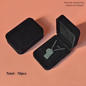 TEMU 10개 선물용 쥬얼리 박스, 고급 벨벳 포장, 목걸이·팔찌·펜던트·메달 보호 및 전시에 완벽, 약혼·결혼식·기념일·친구 생일 선물 보관에 이상적