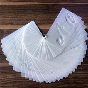 TEMU 40개/세트 영어 알파벳 템플릿 숫자 구두점 기호 그림 그리기 템플릿 스프레이 페인팅 홀링 템플릿 복사 보드, 재사용 가능한 PET 소재 저장 링 포함