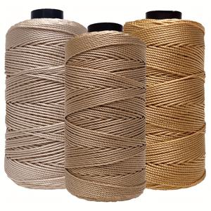 TEMU 모란디 색상 조합의 고품질 나일론 얀 3개 세트. 각 100G, 직경 1.5mm. 주얼리 제작, 모자, 가방, 신발, 매트 뜨개질에 적합한 공예 및 매니아용으로 완벽합니다.