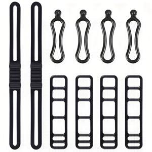 TEMU 10개 자전거 스트랩 대시캠 손전등 고정 로프 탄성 밴드 라이트 스트립 케이블 클립