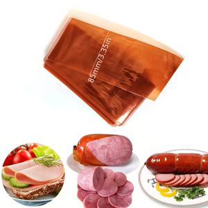 TEMU 1미터/2미터/3미터/4미터/5미터 갈색 고온 저항 플라스틱 소시지 케이싱 (지름 55mm), 소시지 제조 도구, 햄용 소시지 채우기 백, 소시지 채우기 도구, 소시지 케이싱, 요리 주방 도구