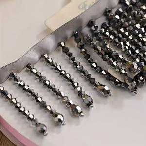 TEMU 헤비듀티 펜던트 비즈 프リンジ 레이스 1야드, DIY 의류, 무대 의상, 가정용 커튼, 수제 장식 액세서리용