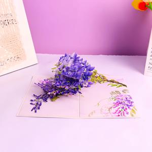 TEMU 1개 3D 섬세한 등나무 꽃가지 카드 - 팝업 플로럴 디자인, 어머니날, 생일, 발렌타인데이, 추수감사절, 기념일, 결혼식용 - 그녀, 친구, 엄마, 홈 데코, 파티 초대장에 이상적인 선물