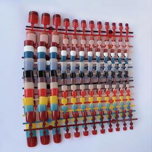 TEMU 216피스 혼합 광택 아크릴 발톱 세트 - 숏 스퀘어, 9가지 컬러 풀 커버리지, 여성용, 파티, 외출 및 캐주얼 복장에 적합