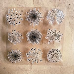 TEMU 투명 불꽃놀이 스탬프 - 생생한 별 폭발 및 스파클러 디자인, 스크랩북, 카드 제작, 앨범 장식용, 공예 고무 스탬프, 공예 스탬프