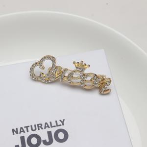 TEMU 일본 및 한국 패션 퀸 레터 트렌디 브로치 여성용, 귀여운 미끄럼 방지 핀, 우아한 칼라 클라스프, 스타일리시 의류 액세서리