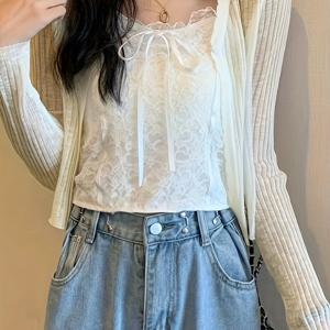 TEMU 여름/봄/가을 야외 활동에 적합한 짧은 기장과 긴 소매의 여성용 카디건 신상, 에어컨 셔츠, 비치 셔츠, 작은 숄 탑, 여성용 후드 스웨터, 트렌디한 트렌드, 깔끔하고 상쾌한 스타일