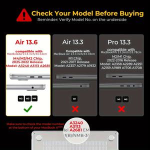 TEMU Macbook Neo Macbook Air 13/15 Macbook Pro 13/14/16 호환 케이스, M5-M2, 2026 2025 2024 2023 2022 2021 M5/M4/M3/M2/M1 Pro/Max, 클리어 하드 쉘, 플라스틱 보호 커버, 초슬림