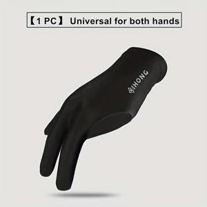 TEMU 1개입 원사이즈 탄력성 있고 통기성이 좋은 3가락 스누커/당구/빌리어드 장갑 (남성 및 여성용), 왼손과 오른손 모두 사용 가능