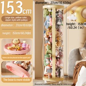 TEMU 1개 신제품 투명한 인형 수납 정리대 - 플러시토이 & 꼭두각이 위한 클리어 디스플레이 스탠드, 놀이방용 장난감 수납 | 모던 장난감 보관함 | 내구성 있는 플라스틱 스탠드, 장난감 선반, Halloween과 크리스마스를 위한 휴일/생일 데코