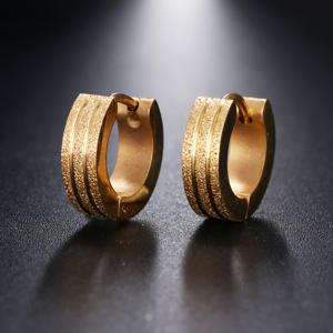 TEMU 남녀공용 무광 패션 귀걸이 1쌍 - 심플하고 고급스러운 커플용 귀걸이, 316 스테인리스 스틸, 저자극성, 낮은 자극도, 사계절용 이상적인 선물