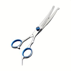 TEMU 1개 전문가용 스테인리스 스틸 그루밍 가위. 안전한 둥근 팁과 매우 날카로운 7.5인치 날이 특징입니다. 강아지와 고양이 모두에게 이상적입니다. 정교한 트리밍을 위해 인체공학적으로 설계되었습니다. 이 수동 가위는 전기를 필요로하지 않습니다.