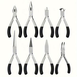 TEMU 8개 미니 플라이어 세트, 와이어 커터, 니들노즈 플라이어, 주얼리 플라이어 포함 다기능 핸드 툴, 주얼리 제작, 케이블 절단, 가전제품 수리, DIY 액세서리 및 장식 아이템 만들기에 적합