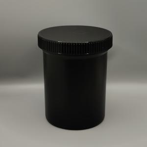 TEMU 1000ml 검정색 넓은 입구 병. HDPE 재질로 제작되었으며, 쉬운 분배를 위한 넓은 입구가 특징이며, 헤어 마스크, 샴푸, 작은 입자 물품 충전에 적합하며 욕실, 주방 및 여행용으로 필수품입니다.