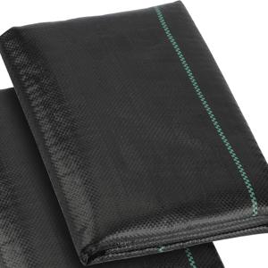 TEMU 고강도 제초 방지 천, 과수원용 농업용 멀치, 노화 방지, 통기성, 방수, 제초 억제 블랙 제초 방지 천 - 내구성 폴리프로필렌 정원 커버, 블루 도트 라인 포함, 잔디, 화단, 꽃밭에 적합