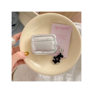 TEMU 에어팟 케이스에 적합한 우아한 은색 활자 - 강력한 플라스틱, 에어팟 프로 2, 3, 4용 완벽 - 여행 및 일상 사용에 이상적, 여행 액세서리 | 장식 케이스 | 강력한 플라스틱 케이스, 에어팟 케이스용