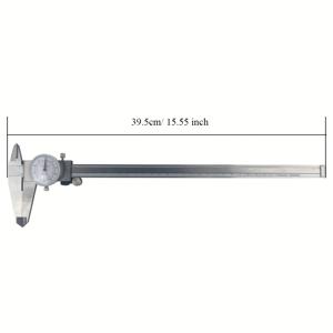 TEMU 300mm 12인치 0.001인치 0.02mm Vernier 칼리퍼 (듀얼 스케일)