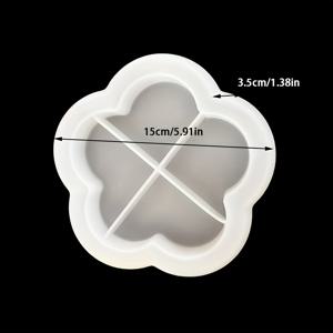 TEMU 콘크리트 보관 트레이 실리콘 몰드 꽃 모양 보관 볼 몰드 콘크리트 시멘트 석고 몰드 에폭시 레진 공예 홈 데코 수제 레진 실리콘 몰드 제작
