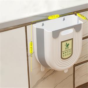 TEMU 3가지 사양 선택 가능 - 1개 휴대용 접이식 (후크 포함): 모던 직사각형 디자인, 공간절약형 내구성 플라스틱 주방 및 욕실 , 전기 불필요, 화장실 쓰레기 처리에 편리, 세척이 쉬운 표면, 사계절 사용 가능