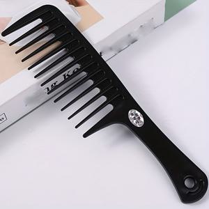 TEMU 1개입 넓은 이빨 엉킴 방지 빗, 긴 머리, 곱슬머리에 적합, 발렌타인데이 가정용