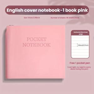 TEMU 컴팩트 휴대용 데일리 플래너 - 미니 사각 파우치 정리함, 다양한 색상, 탄성 잠금 장치 및 생산성을 향상시키는 데일리 체크리스트 - 사무실용으로 완벽|컴팩트 디자인|고품질 종이