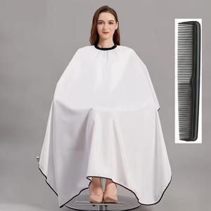 TEMU 2개 세트 (앵부 1개 + 빗 1개) 화이트 헤어 스타일링 앵부, 풀 랩 헤어 스타일링 앵부, 통기성, 드릴링 방지, 내구성 및 세척 용이, 헤어 살롱 특수 앵부