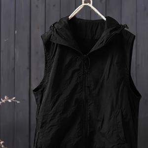 TEMU 2025 여름 신상 솔리드 컬러 후드 베스트 여성 캐주얼 루즈핏 가디건 아우터웨어 탑