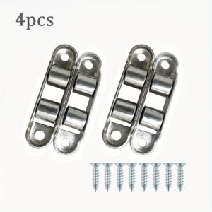 TEMU 풀리 휠용 나사 8개 세트, 도어 및 창문 풀리 휠, 푸시풀 변위용 금속 휠, 도어 및 창문 트랙, 롤링용 하단 휠, 4개 세트