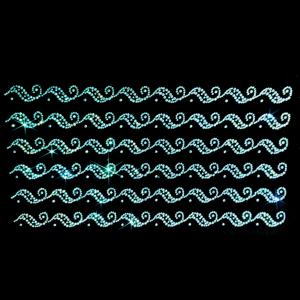 TEMU 6개/1매 - 31.5cm 핫픽스 라인스톤, 물방울 무늬 디자인, 유리 라인스톤, 의류, 코트, 스커트, 데니 재킷, 쿠션용 라인스톤 아플리케, 정교한 레이스 스타일 글리터 다단 다림질 패치 공예 액세서리