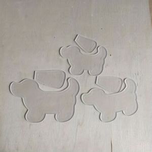 TEMU 사랑스러운 미니 강아지 아크릴 자 6개 세트 - 재봉 및 절단에 정확하며 오래 지속되는 패치워크 도구, 패브릭 프로젝트 및 재봉 추가에 적합