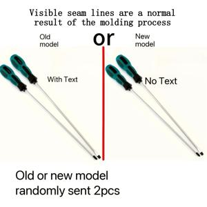 TEMU 2개 크롬 바나듐 스틸 드라이버 세트 - 크롬 바나듐 소재, 고무 미끄럼 방지 핸들 디자인, 자석 팁, 총 길이 300mm * 샤프트 두께 5mm, 확장형 버전 - 플랫헤드 및 필립스 헤드 - DIY 애호가와 전문가를 위한 이상적인 제품 - 가정 수리 및 건설 프로젝트에 완벽