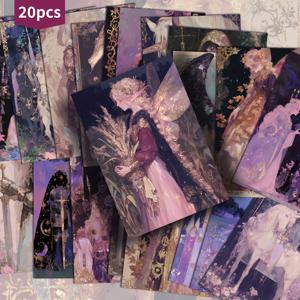 TEMU 20개 세트의 아름다운 빈티지 엽서. 파란색 디자인으로 구성되어 있으며, 4X6인치 크기입니다. 레트로 저크 저널에 완벽하며, 클래식한 핀업 일러스트레이션은 스크랩북 및 공예에 이상적인 수집용 장식 카드입니다.