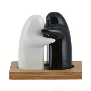 TEMU 3개/세트 소금 & 후추 쉐이커 세트, 조미료 병, 향신료 병, 세라믹 조미료 병, 야외 피크닉 및 바베큐용 귀여운 향신료 병, 발렌타인데이 선물, 결혼식 파티, 주방 장식