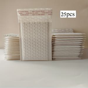 TEMU 25개 세트, 세 가지 색상 선택 가능, 소규모 비즈니스 포장용 패딩 폴리에틸렌 버블 메일러, 배송 봉투, 패딩 봉투, 우편 봉투, 배송 용품, 내구성 있는 PE 소재, 방수 및 충격 방지, 소형 선물에 이상적, 내구성 있는 포장,고품질 플라스틱,포장 용품,메일러 박스,온라인 판매자