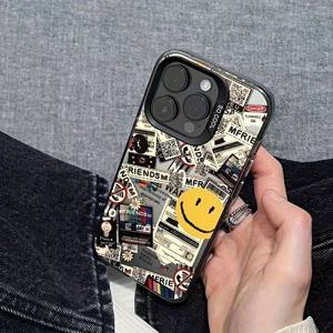 TEMU 폰 케이스: 1개 신규 영국 빈티지 라벨 쿨 블랙 레이저 폰 케이스, TPU 소프트 하드 백, 애플 아이폰 16 15 14 13 12 11 플러스 프로 맥스 시리즈 호환, 휴일 선물, 생일, , 남자친구, 친구 또는 자신용