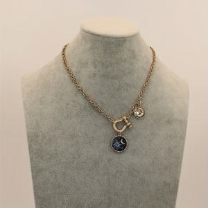 TEMU 여성 패션 펜던트 목걸이, 빈티지 유럽 및 미국 디자인, 물방울 오일 스타 및 조합, , 파티 및 선물용으로 완벽!