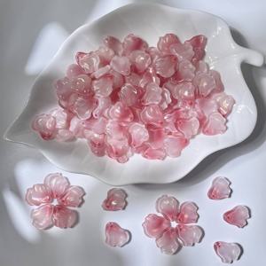 TEMU 32개입, 유리, , 꽃잎, 꽃, 잎, 머리끈, 머리핀, 휴대폰 체인, 팔찌, 목걸이, 발찌, 펜던트, 액세서리 부품, 공예 재료, 주얼리 제작 용품