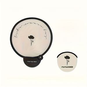 TEMU 꽃무늬 및 체크무늬 디자인의 휴대용 소형 선풍기 - 휴대용 케이스가 포함된 클래식 수동 선풍기, 여름 여행, 야외 활동에 간편하게 휴대 가능, 귀여운 선풍기, 필수품, 빈티지 스타일, 튼튼한 플라스틱