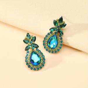 TEMU 스타일 파인애플 모양 인조 귀걸이, 컬러풀 창의적 디자인, 우아하고 정교한 여성용 데일리 패션 파티 귀걸이