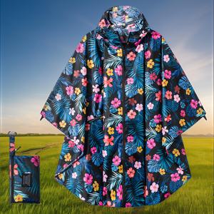 TEMU 여성용 경량 후드 지퍼 & 포켓 포함 - 풀바디 잎무늬 고품질 재킷, 루즈핏 미디엄 서포트 아웃도어, 여행, 일상 사용 - 스타일리시하고 기능성 디자인, 기어, 여행용 비옷, 패셔너블한 비옷, 내구성 있는 비옷, 기능 포켓, 비오는 날 착용, 캐주얼 아우터웨어, 고급 비옷, 성인용 비옷, 여성 패션